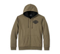 Harley-Davidson Bar & Shield Sherpa Full Zip Hoodie - Grape Leaf
