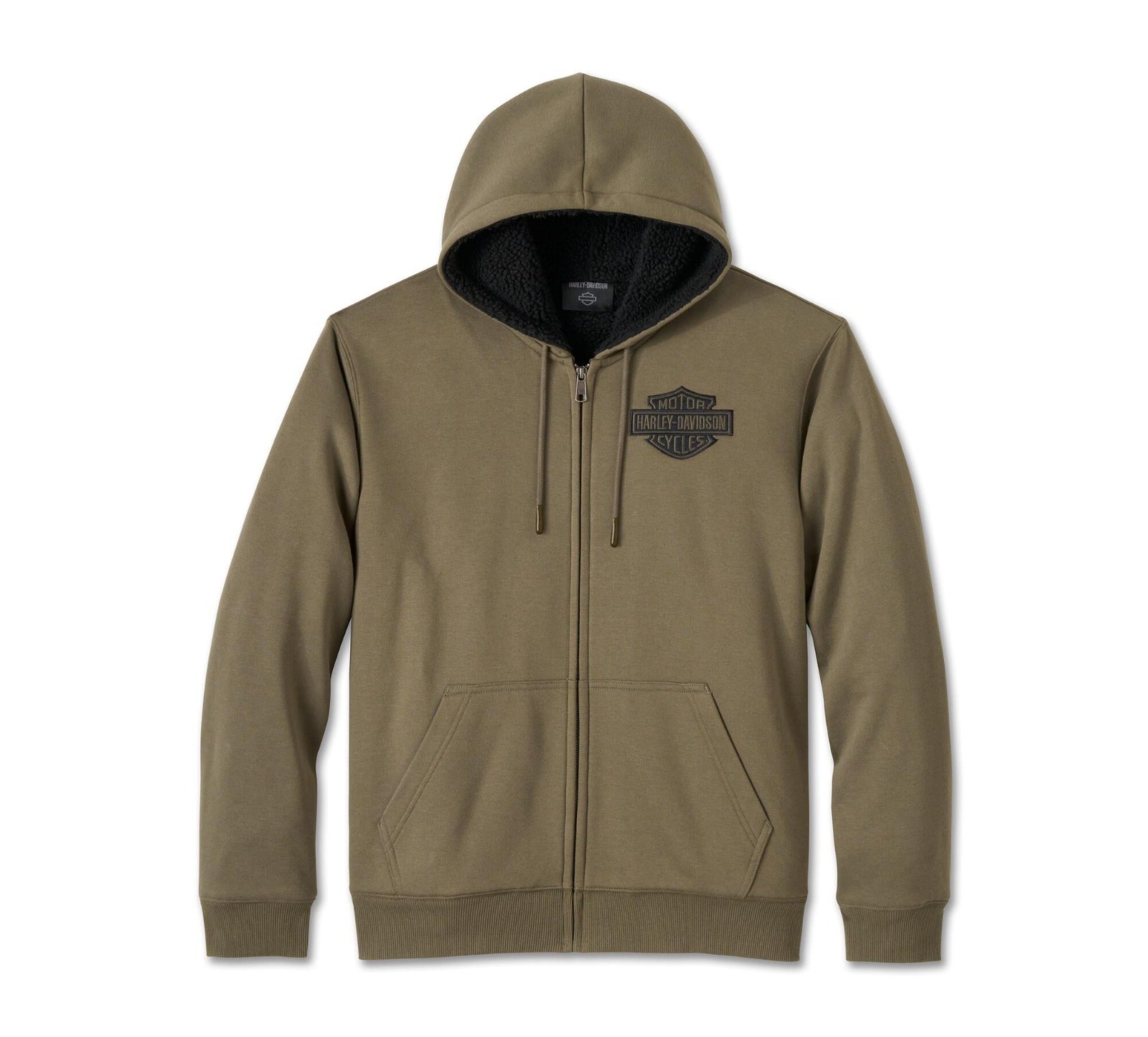 Harley-Davidson Bar & Shield Sherpa Full Zip Hoodie - Grape Leaf