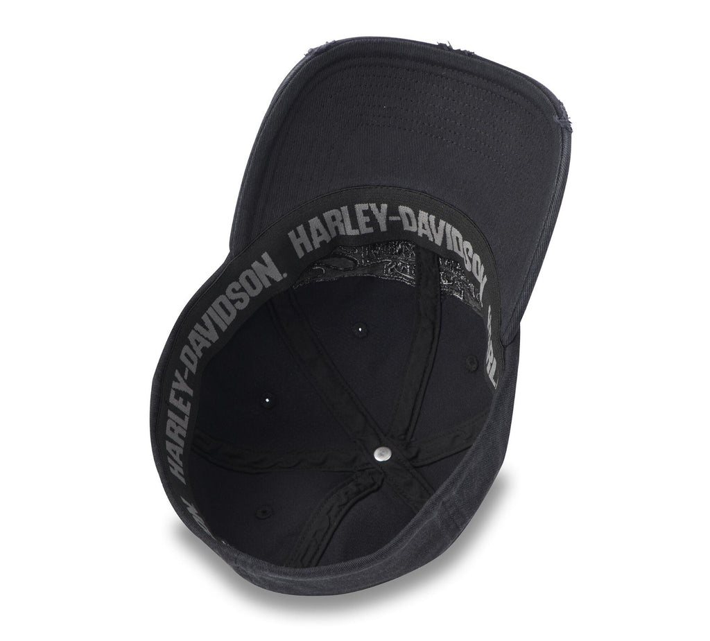 Harley-Davidson® Flying Lap Distressed Stretch-Fit Baseball Cap