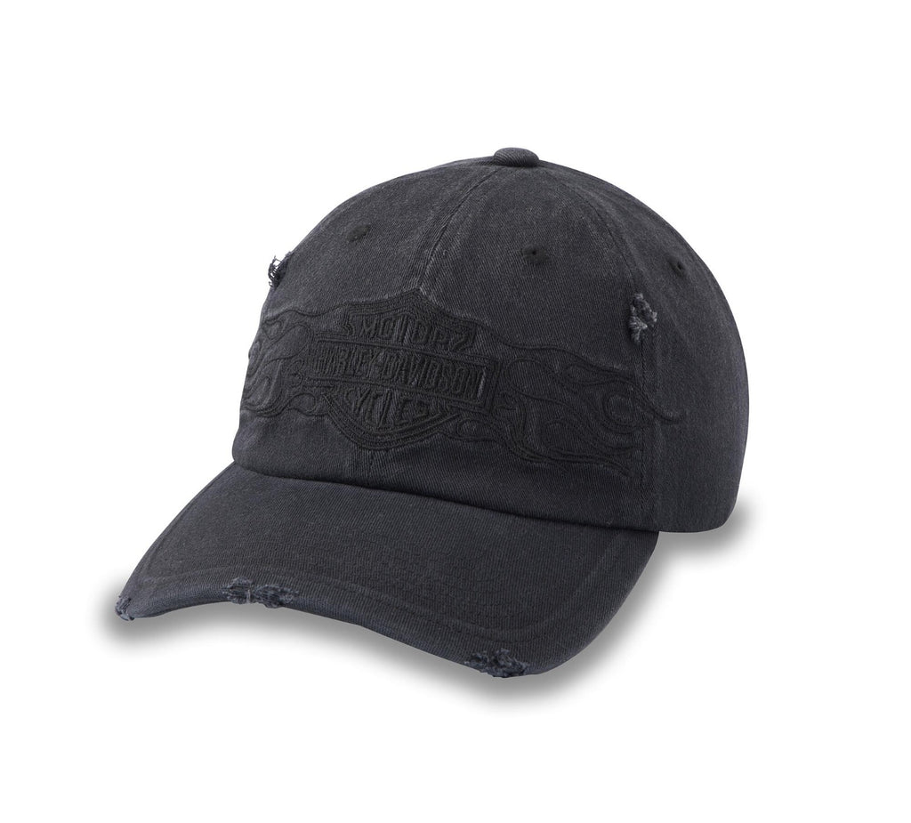 Harley-Davidson® Flying Lap Distressed Stretch-Fit Baseball Cap