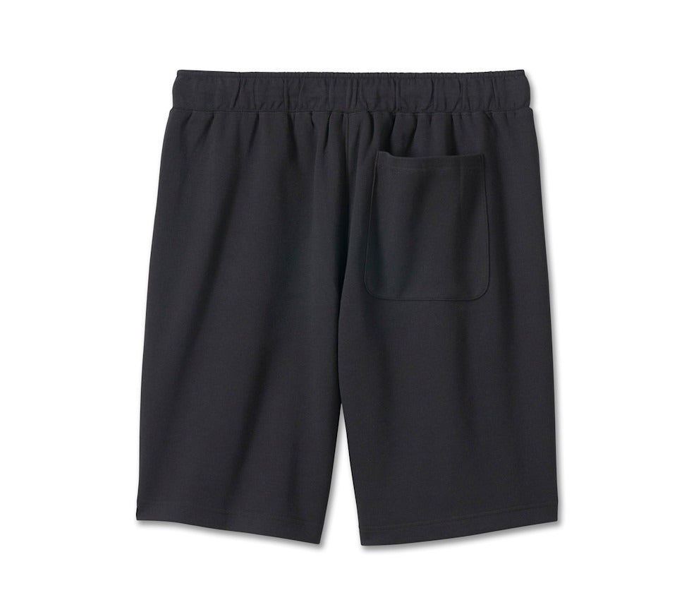 Men's Bar & Shield Fleece Shorts - Harley Black