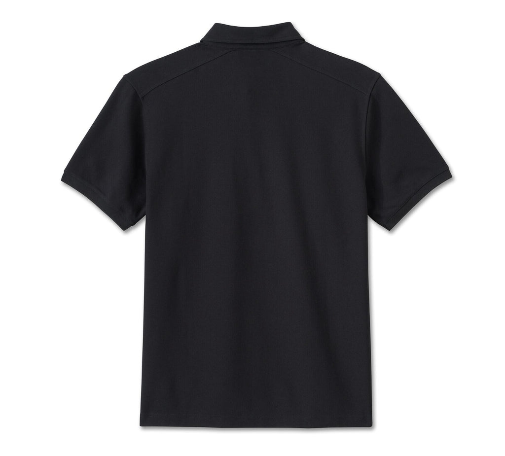 Stacked Bar & Shield Polo Part