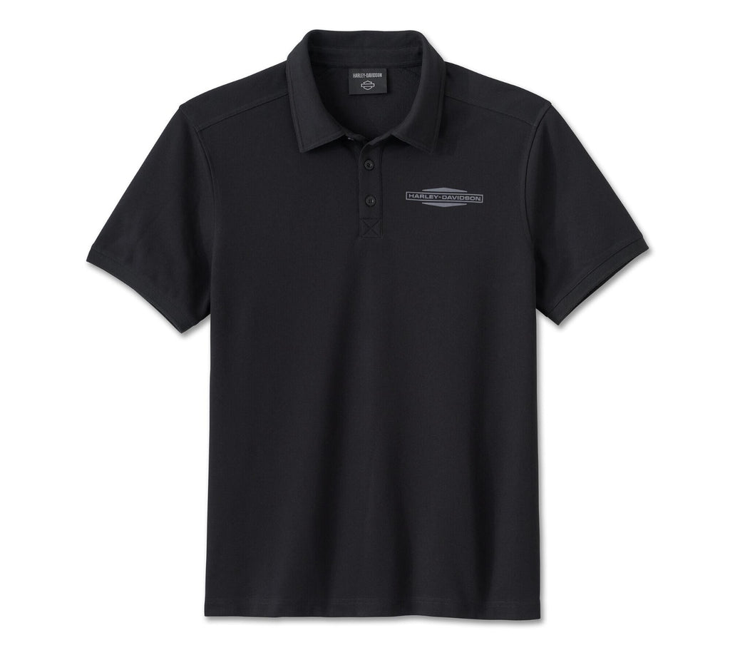 Stacked Bar & Shield Polo Part