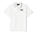 Men's Bar & Shield Solid Pique Polo - Bright White