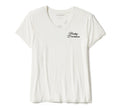 Women's Rose & Thorn Bling V Neck Tee