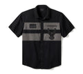 Men's Iron Bond II Short Sleeve Shirt - Color block - Harley Black & Asphalt