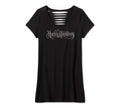 Women's Bling Sabotage Short Sleeve Rip & Repair Tunic
