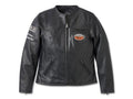Women's 120th Anniversary Cafe Racer Leather Jacket Black