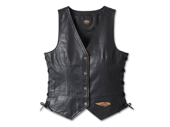 Women's 120th Anniversary Laced Side Leather Vest