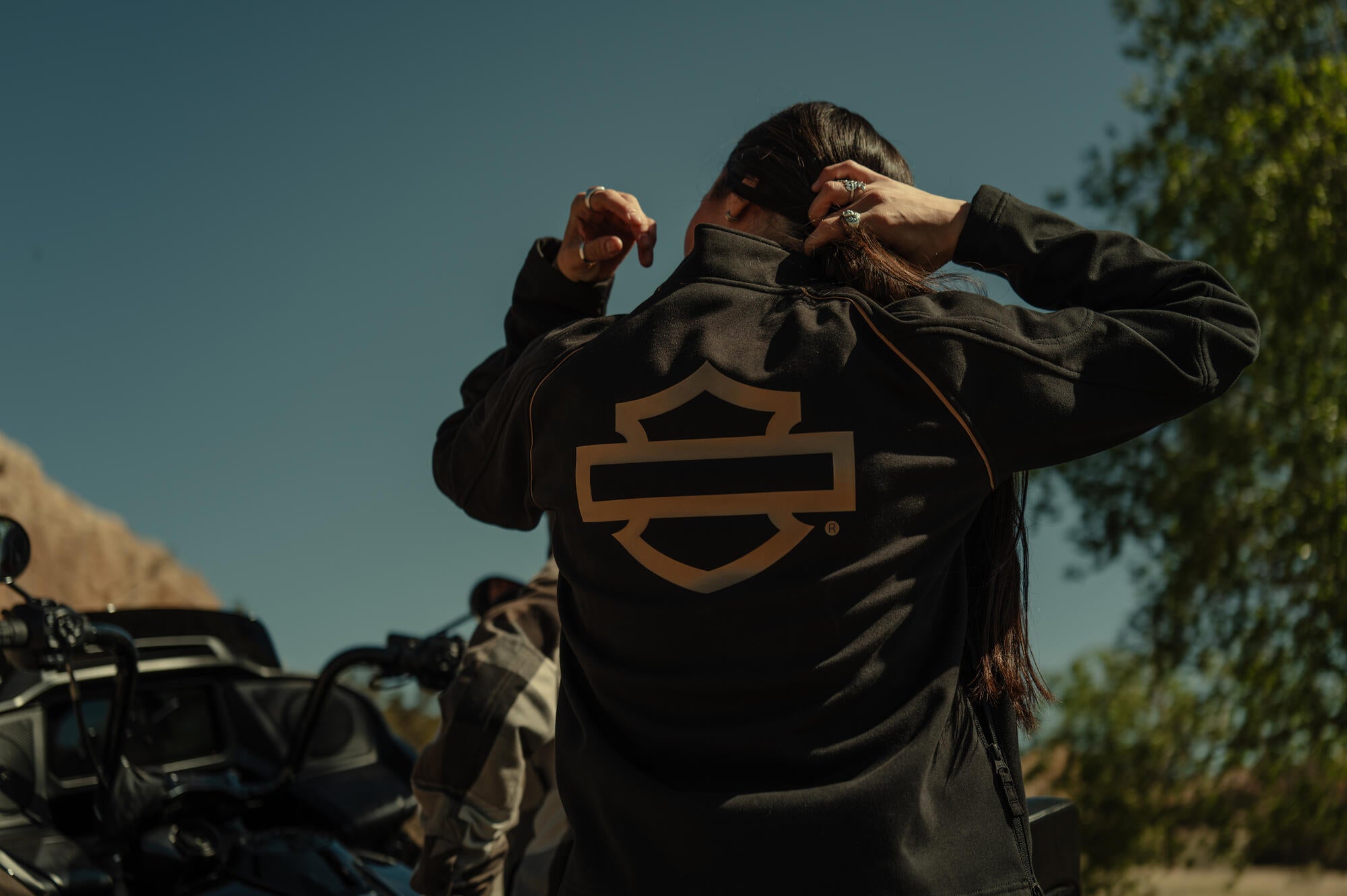 Women's H-D Deflector Half Zip Riding Fleece