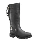 Harley-Davidson® Women's Alexa Back Lace Black Leather Motorcycle Boots