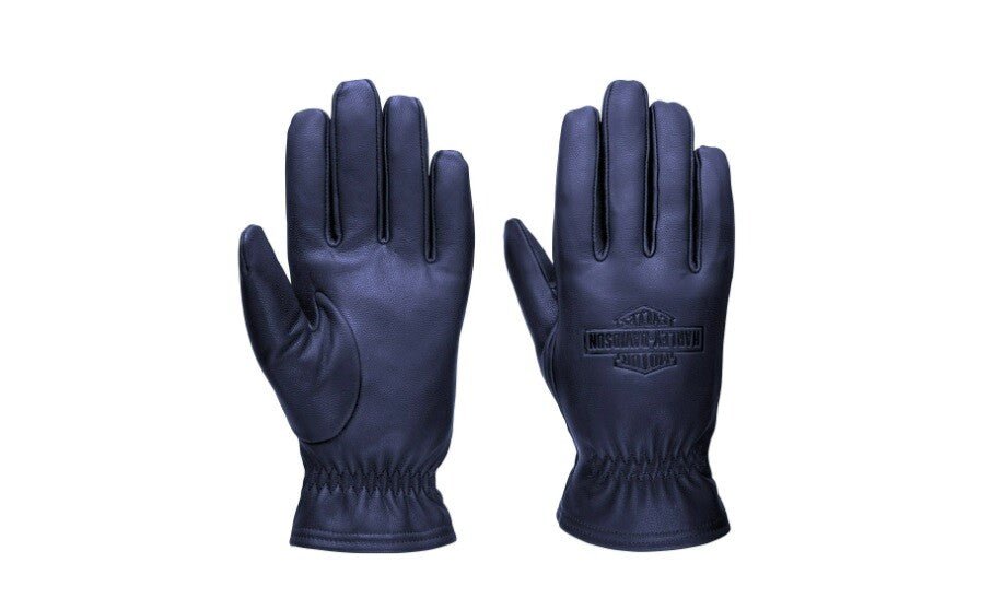 Men's Full Speed Leather Gloves - Peacoat Leather