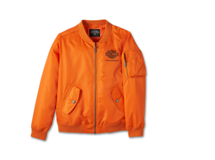 Women's 120th Anniversary Bomber Jacket Orange