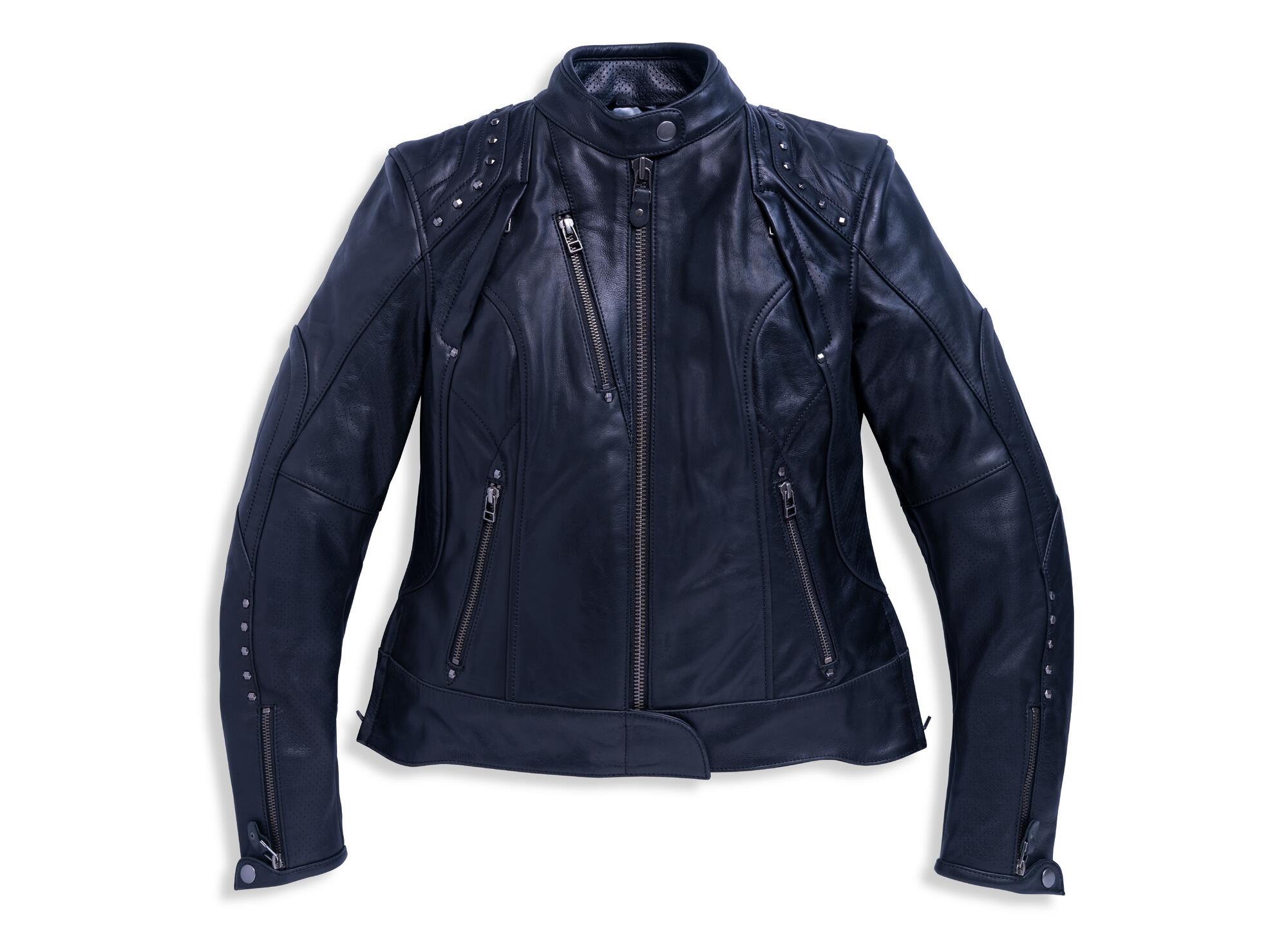 Leather jacket "Queen II Asphalt"