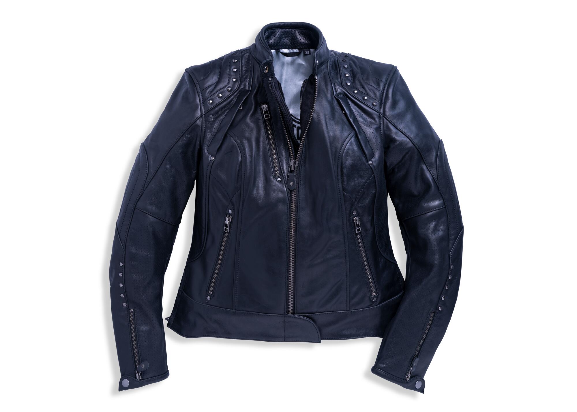 Leather jacket "Queen II Asphalt"