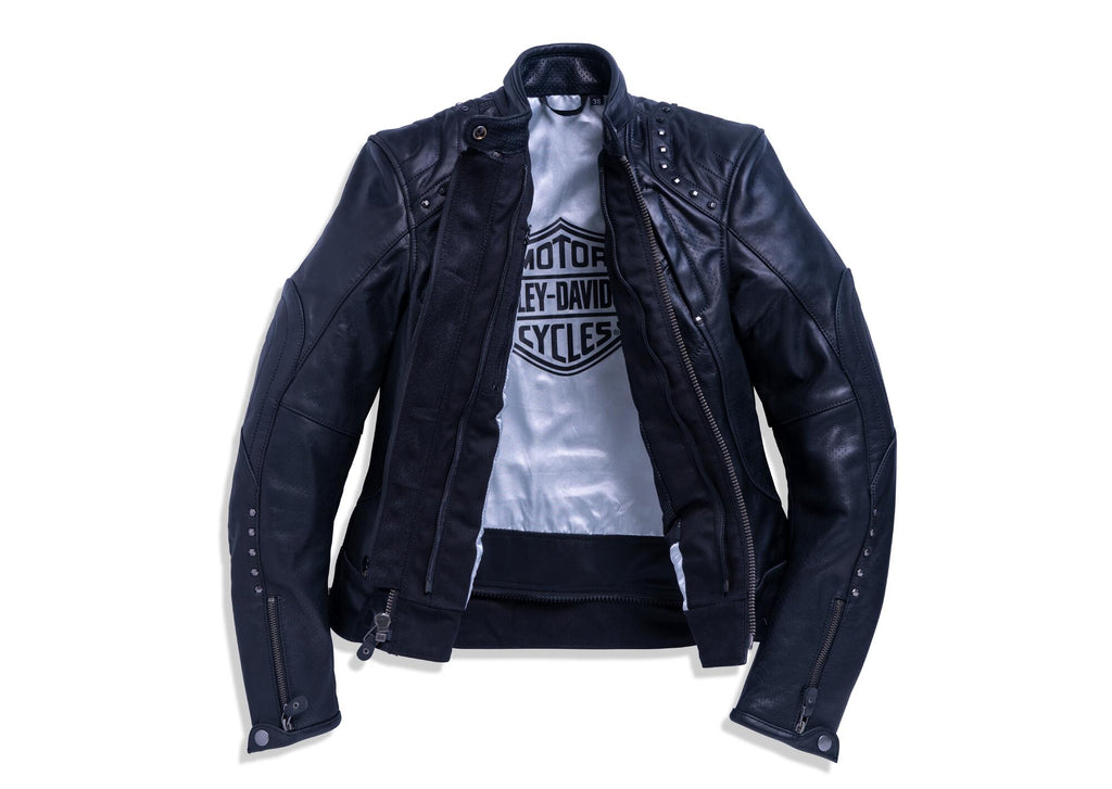 Leather jacket "Queen II Asphalt"