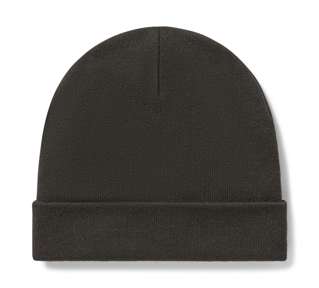 Oversized Bar & Shield Beanie - Harley Black