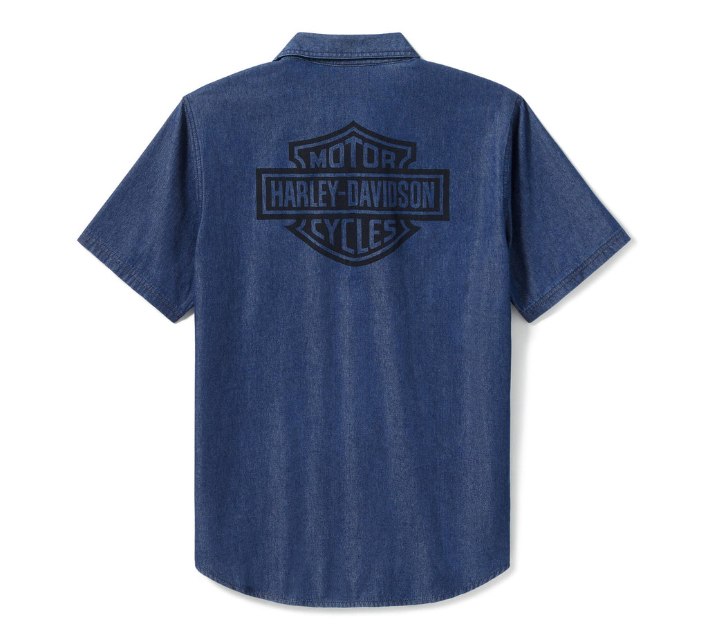 Men's Bar & Shield Chambray Shirt