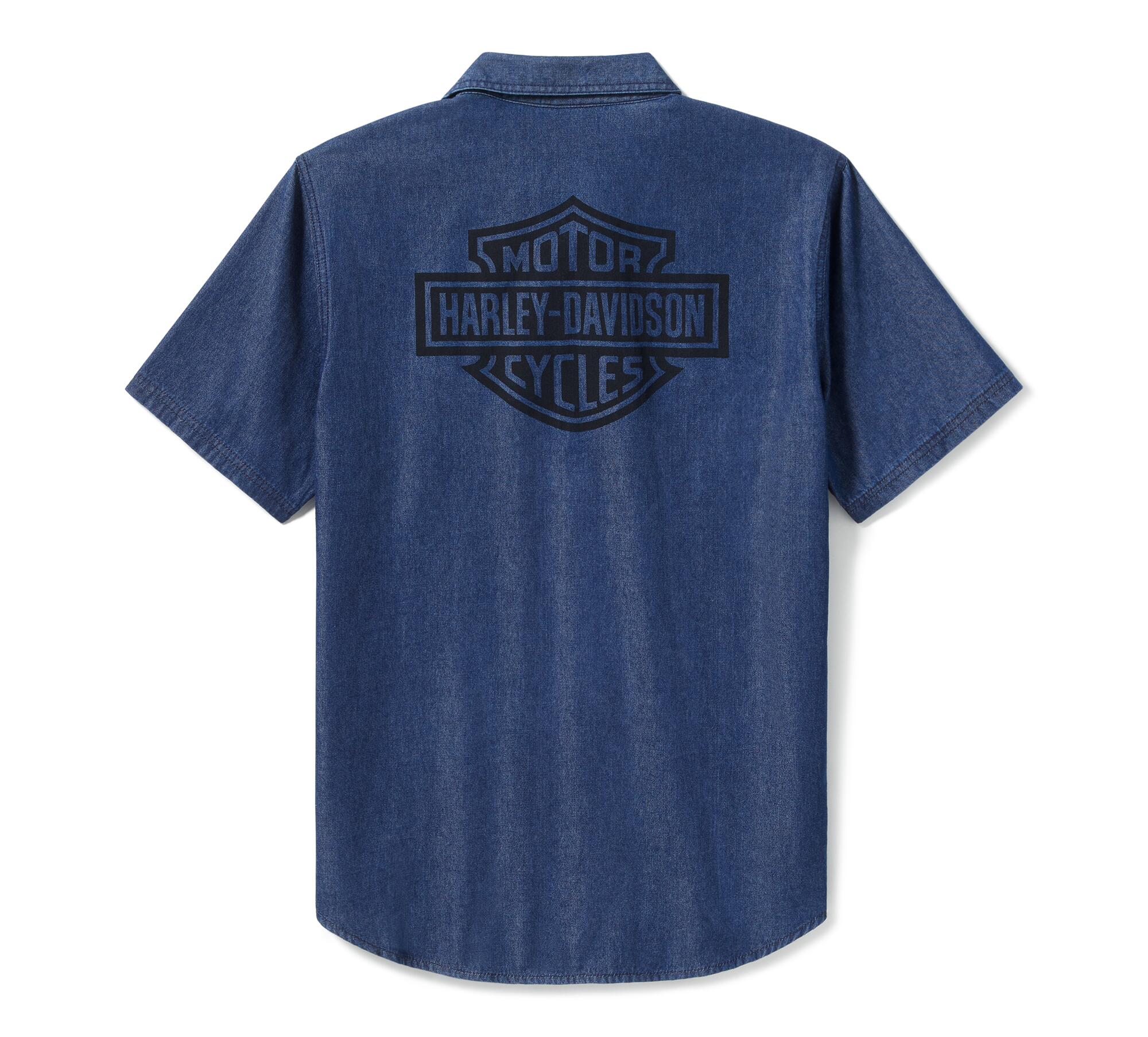 Men's Bar & Shield Chambray Shirt