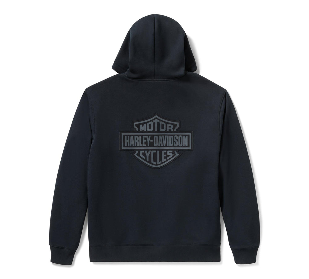 Men's Plaid Lined Zip Hoodie - Harley Black