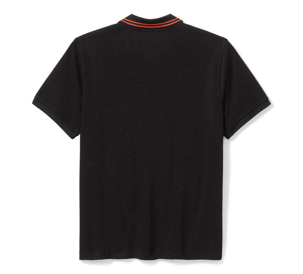 Bar & Shield Pique Polo