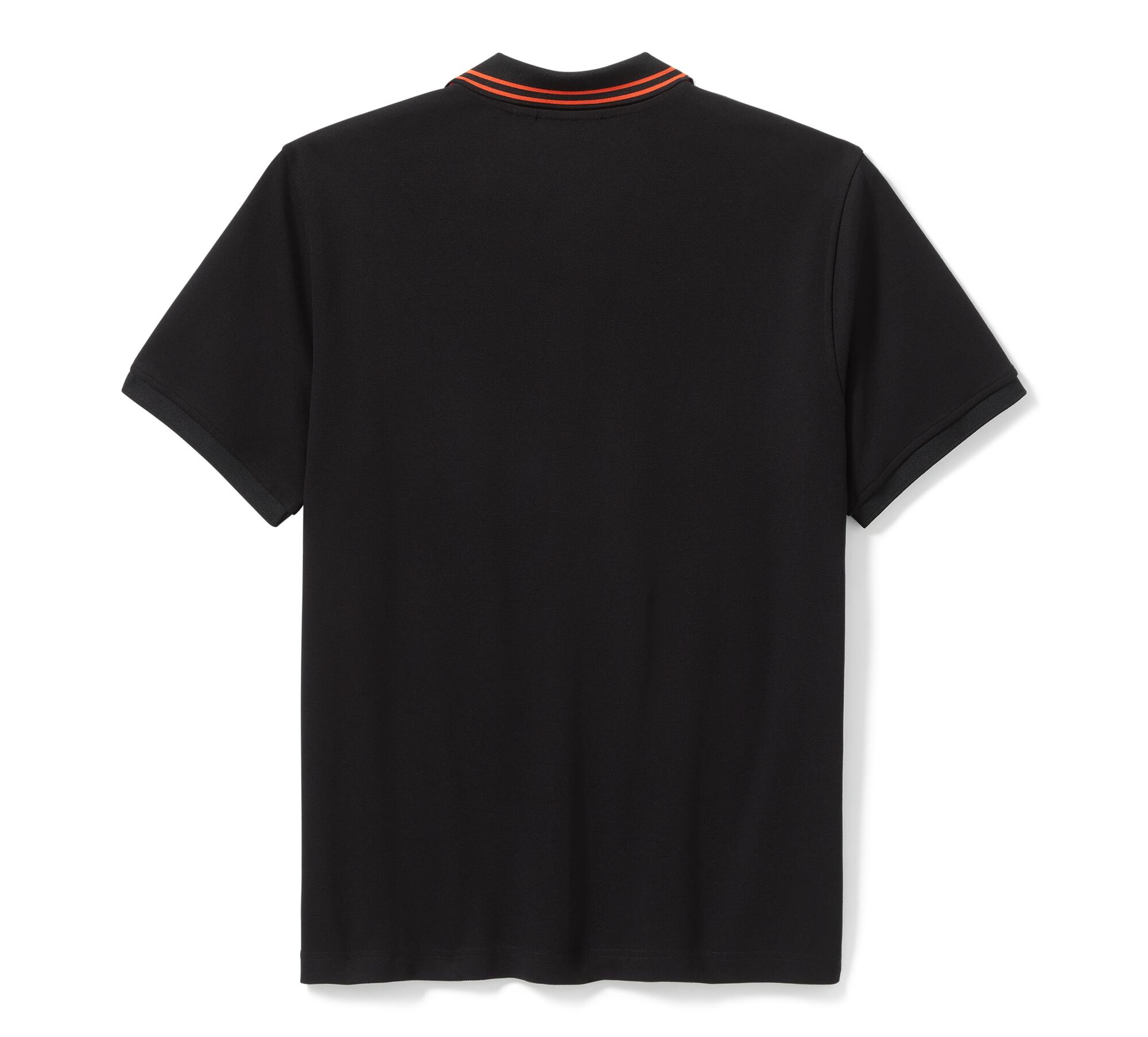 Bar & Shield Pique Polo