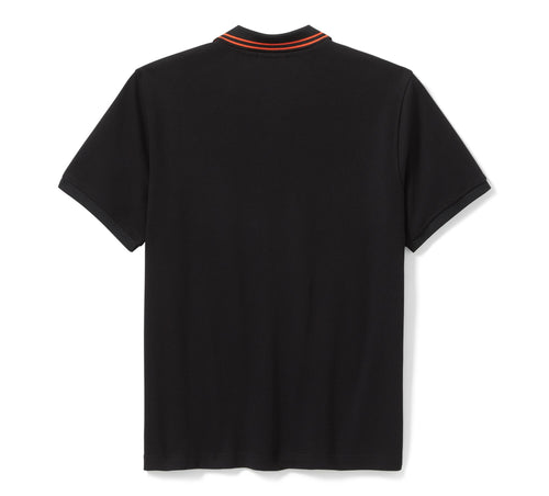 Bar & Shield Pique Polo