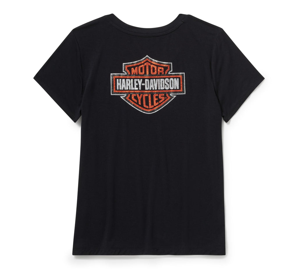Women's Essential Bling V Neck Tee