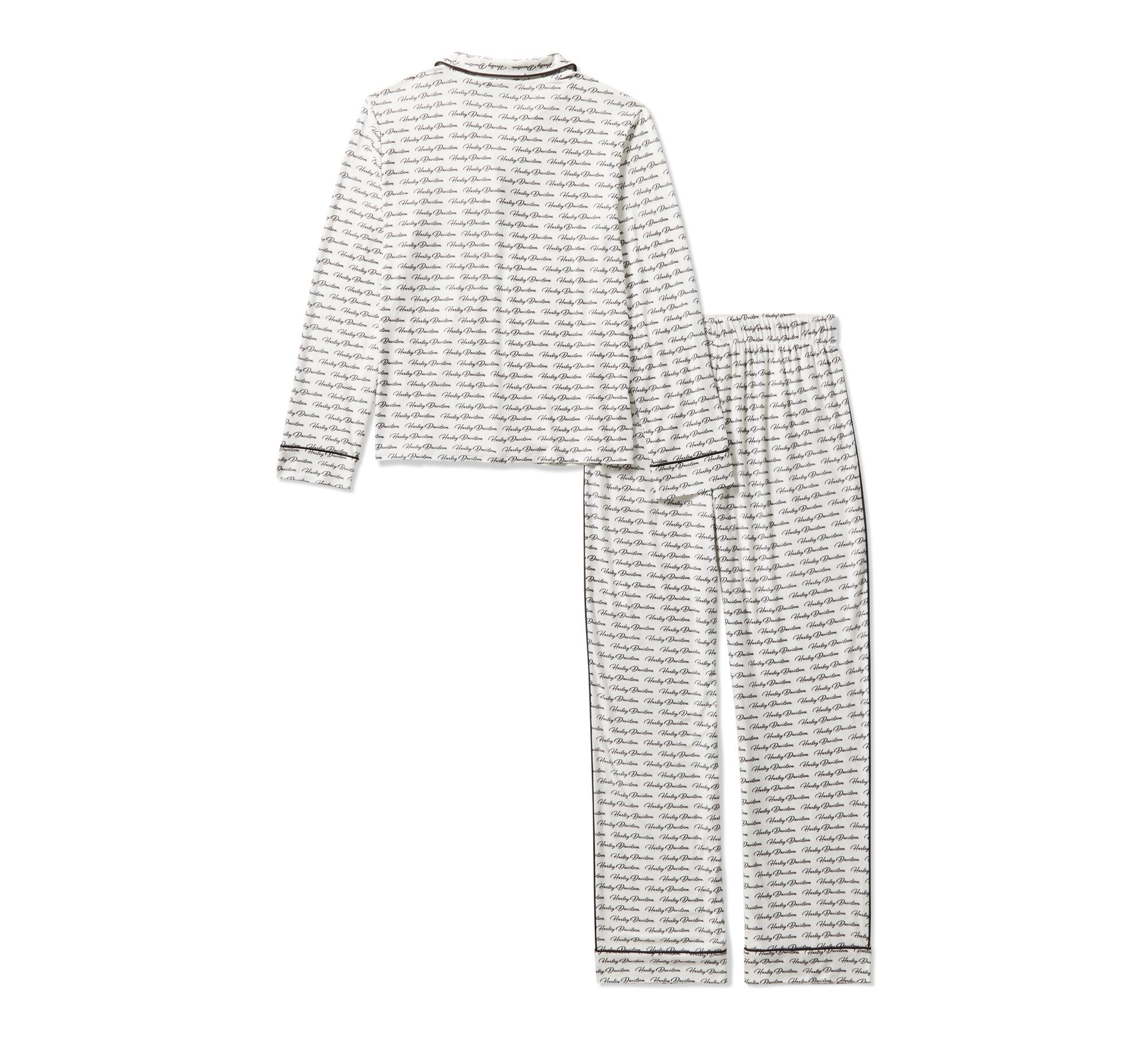 Women's H-D Button Front Pajama Set