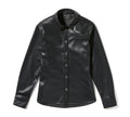 Women's Metallic Dagger Faux Leather Shirt