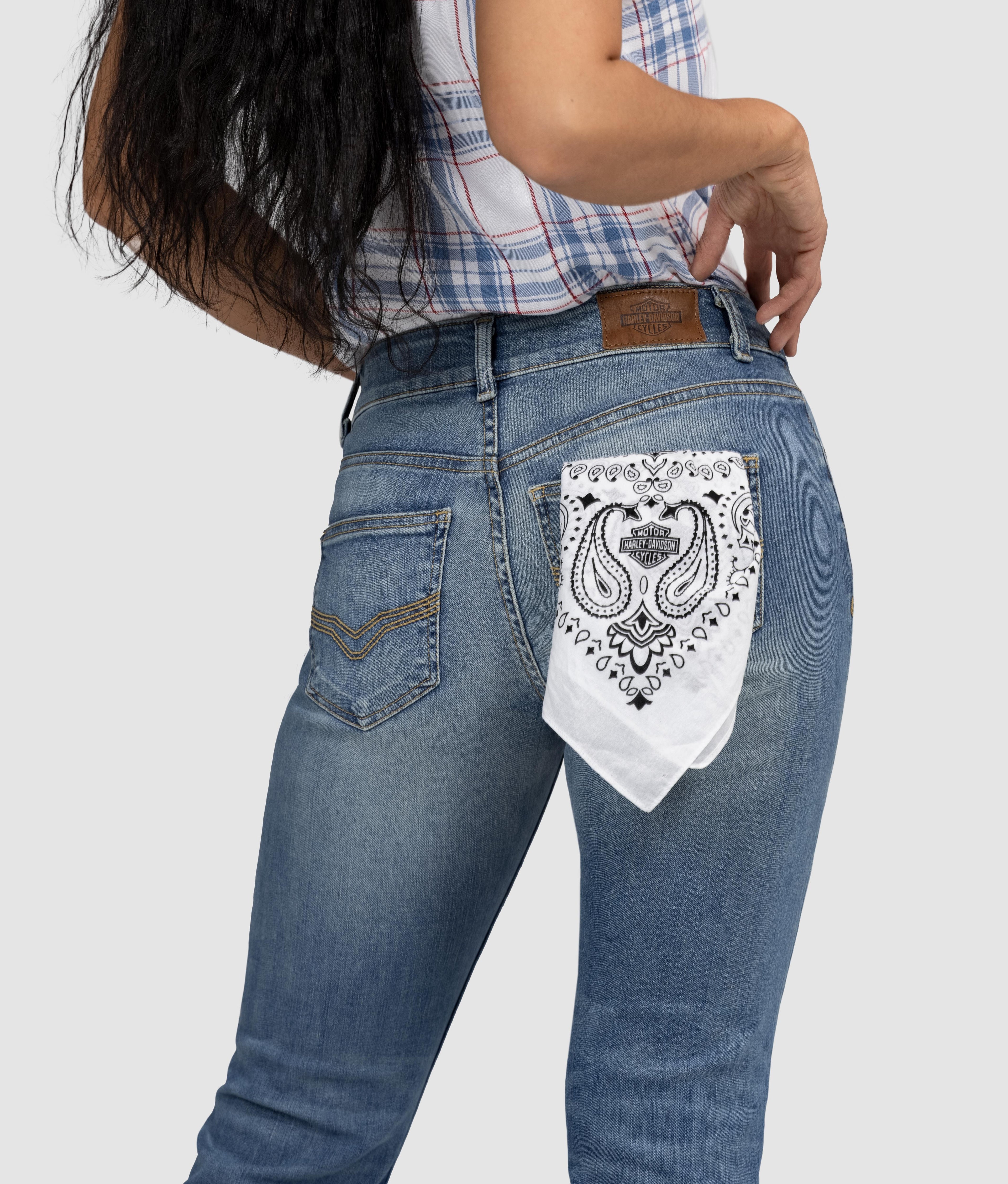 American Heritage Oversized Bandana - Bright White