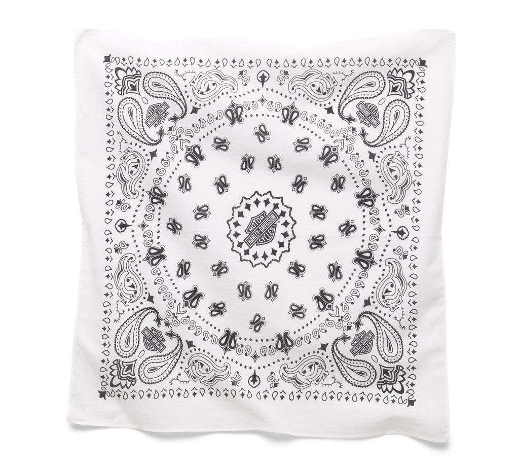 American Heritage Oversized Bandana - Bright White
