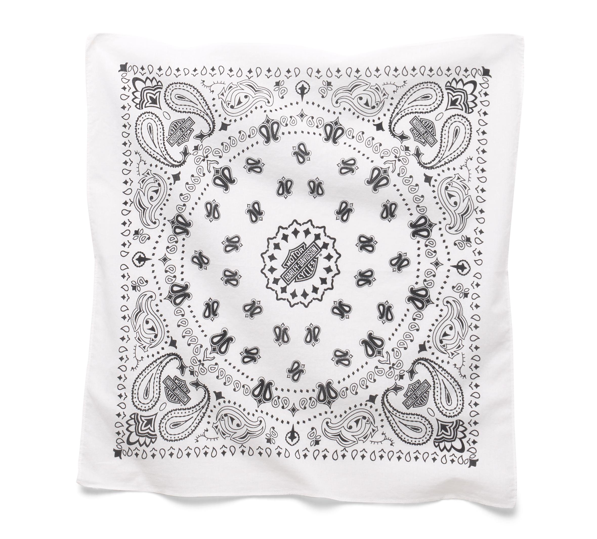 American Heritage Oversized Bandana - Bright White